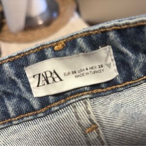 Zara Light Blue Denim Pants